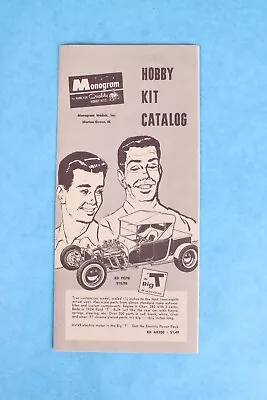 Vintage Monogram Hobby Model Car Airplane Boat Missile Kit Catalog • $11.99