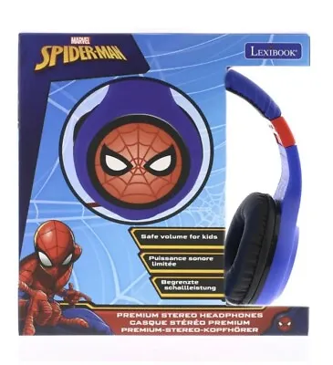 Kids Marvel Spider-man Foldable Lexibook Premium Stereo Headphones Top Quality • £18.99