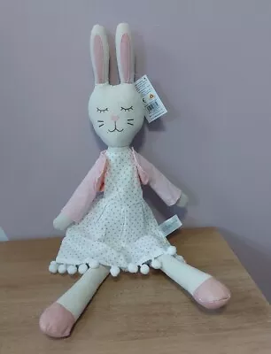 Wilberry Bunny Rabbit Plush Soft Cuddly Toy Canvas Teddy 0 Months+ Xmas • £12.99