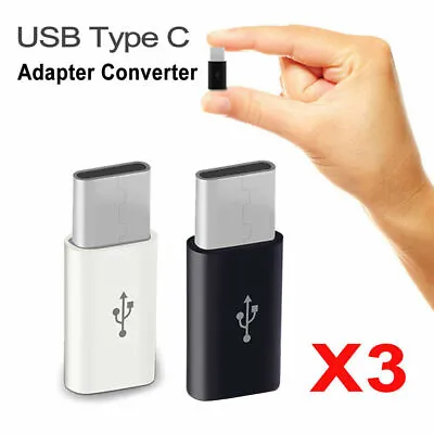 3PCS Mini USB C Adapter Micro USB To Male Type C Connector Converter OTG Charger • $3.55