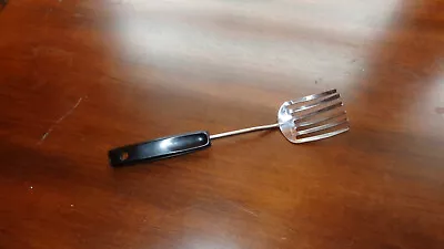 Vintage Foley Pastry Fork Blender Whisk 6 Tines Black Handle Stainless Steel  • $25