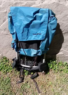 Camp Trails External Frame Hiking Backpack Blue Vintage Made In Korea ADJ-II(M) • $40