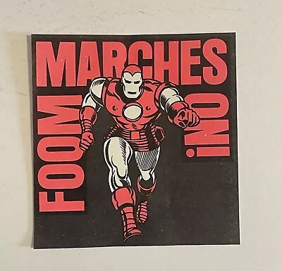 Marvelmania Marvel Comics FOOM Iron Man (of Avengers) Sticker Vintage 1970’s • $9.99