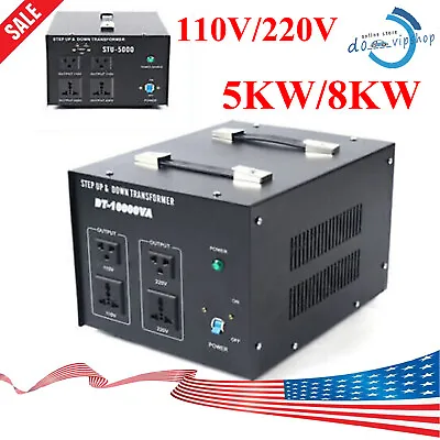 8000W/10000W Voltage Converter Transformer Step Up Step Down 110V To/from 220V • $333