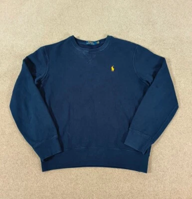 £19.99 • Buy Polo Ralph Lauren Mens Crew Neck Pony Sweatshirt Jumper / Size M / Navy Blue
