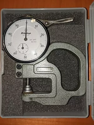 Mitutoyo 7300 Dial Gauge Thickness Gage W/Case -  .001 -.400  Japan Made • $45