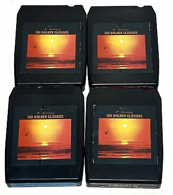 RARE A Treasury Of 150 Golden Classics 8 Track Tapes Set Of 4 • $169.99