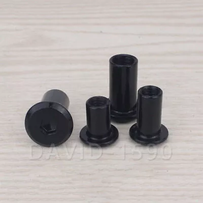 M3 M4 M5 M6 M8 Black Steel Rivet Nut Hex Furniture Connector Cap Nuts Barrel • $98.95