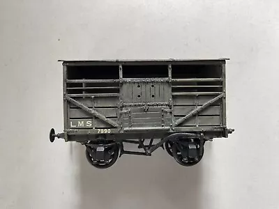 O Gauge - White Metal Kit Built Cattle Wagon • £29.99