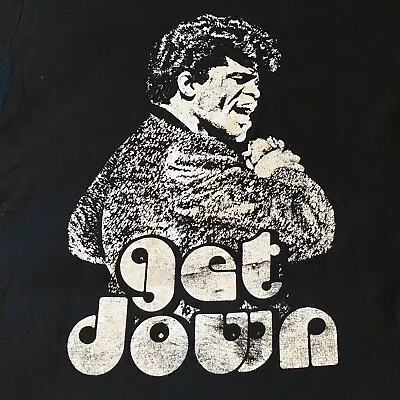 JAMES BROWN Get Down Licensed T-Shirt 2017. MEDIUM Goodie Two Sleeves Preowned • $24.95