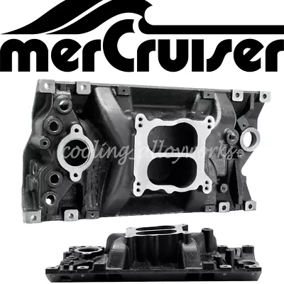 For Mercruiser 5.0L 5.7L 4BBL Vortec 8 Bolt 8M0061387 Cast Iron Intake Manifold • $259