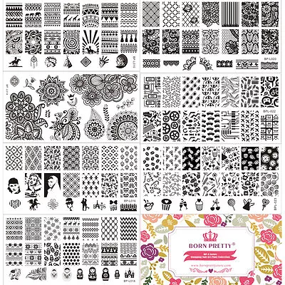 Nail Art Stamp Stamping Plate Template Image Nail Stencil BORN PRETTY L-Series • $1.87