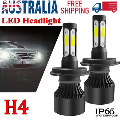 H4 9003 2000W 300000LM 4 SIDE LED Headlight Kit Lamp Bulbs Globes High Low Beam  • $14.79