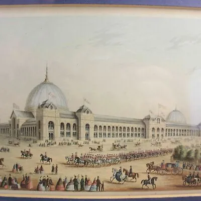 Antique 19th Century Victorian Le Blond Colour Print International Exhibition 94 • £16.20