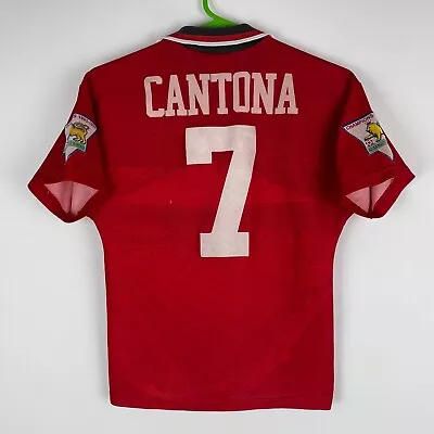 Manchester United 1994-1996 Cantona Home Shirt Jersey Kids Youth M Boys 152 Cm • $20