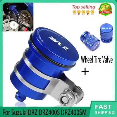 For Suzuki DRZ DRZ400S DRZ400SM Brake Fluid Reservoir Clutch Oil Cover + Caps • $13.99