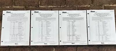 Original Vintage Meyer Snow Plows Ford F250 F350 Truck Mounting Instructions • $37.99