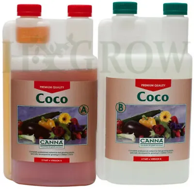 Canna Coco A&B 1L Nutrients Hydroponics Complete Grow & Bloom Nutrients • £18.95