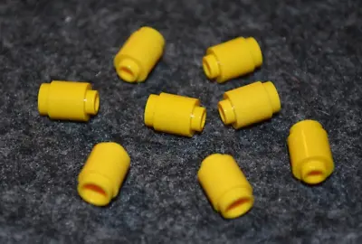 (8) 1x1 Yellow Round Cylinder Brick Bricks ~ New Lego Parts ~ • $1.49