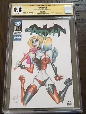 Harley Quinn Batman 50 Sketch Cover Cgc Original Art Chris Mcjunkin 9.8 • $849.21