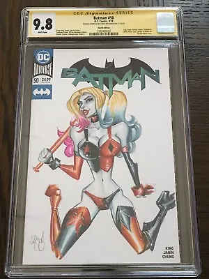 Harley Quinn Sketch Cover Cgc Original Art 9.8 Chris Mcjunkin April Mega Sale! • $509.52