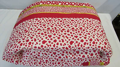 $1170 Versace Twin Size Comforter / Red & White – 100% Cotton   • $800