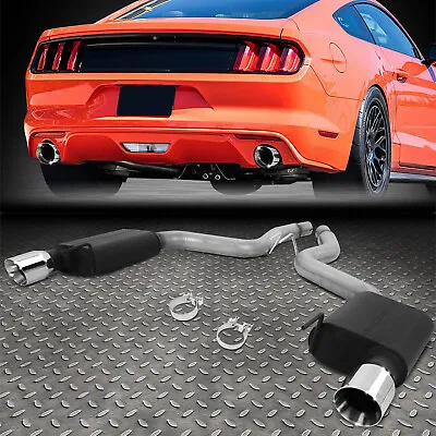 For 15-17 Ford Mustang Gt 5.0l 4 Od Round Muffler Tip Axle Back Exhaust System • $208.88