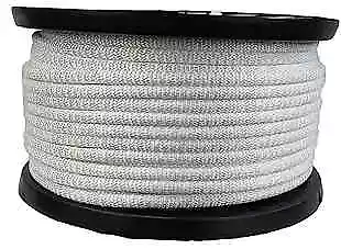 3/8 Inch White Dacron Polyester Rope - 250 Foot Spool | Solid Braid -  • $85.16