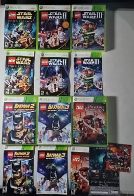 Lego Xbox 360 Lot Of 6 Star Wars Batman & Pirates Of The Caribbean Cib Tested • $36.99