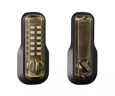 Lockey M210 AB Keyless Digital Deadbolt Door Lock Mechanical Code Keypad M210EZ • $139.31