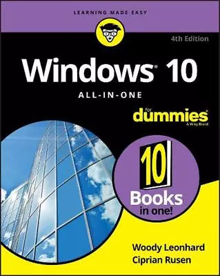 Windows 10 All-in-One For Dummies By Woody Leonhard (English) Paperback Book • $65.48