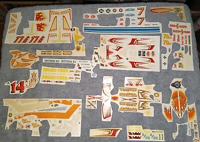 VINTAGE LOT MODEL Race Stock CAR DECALS Amt Mpc 1960s 60s Flame Devils Monster A • $24.99