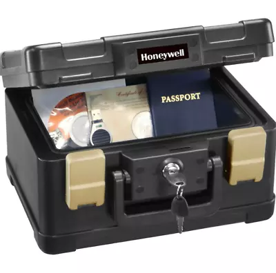 $37.99 • Buy Waterproof Fireproof Lock Key Safe Box Chest Case Jewelry Money File Protection