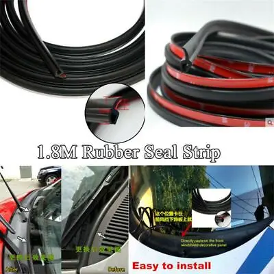 Upgraded 1.8M Rubber Sealed Strips Trim For Car Front Windshield Plastic Panel • $14.26