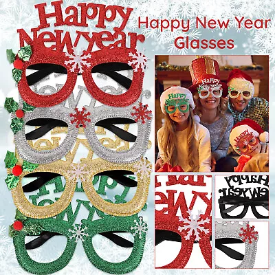 £2.15 • Buy Happy New Years Eve Party Glasses Photography Fancy Eyeglasses Celebration Decor
