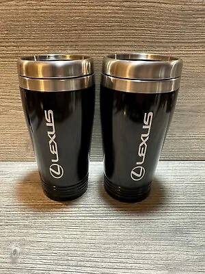 Set Of 2 Lexus Travel Mug (Black) Stainless Steel  16oz Double Wall Insulated • $21.99