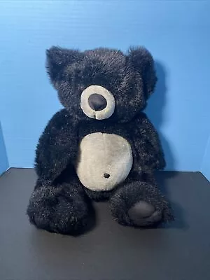 Blue Bell Bear Plush Musical Black Teddy Jointed 1997 Vintage Posable Toy 17” • $9.74