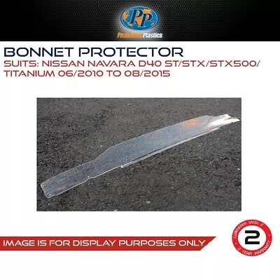 Bonnet Protector Fits Nissan Navara D40 ST/STX/STX500  06/2010 - 08/2015 Cover • $116.99
