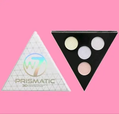 W7 Prismatic 3D Highlighting Palette For Eyes And Face • £4.49