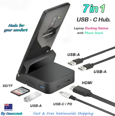 $36.95 • Buy Type C HUB USB-C Multi Port Adapter For MacBook Pro Docking Station 8in1 AU