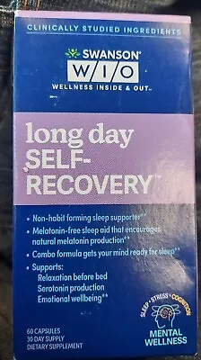 Swanson WIO Long Day Self-Recovery Calm Melatonin-Free Restful Sleep 60 Caps New • $14.99