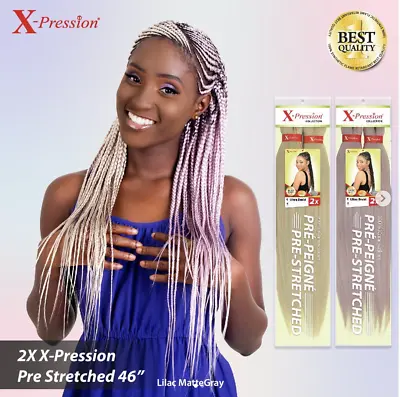 Xpression PRE-STRETCHED Ultra Braid Hair For Braiding Expression - ALL COLOURS • £6.99