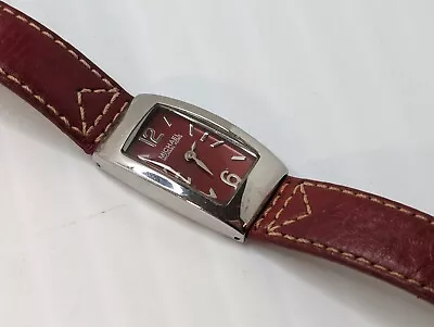Michael Kors Ladies Wrist Watch MK2054 Burgundy Maroon Silver Tone Face Women's  • $18.75