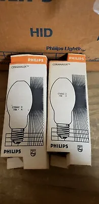 QTY2 Philips Ceramalux C70S62/ALTO 70W HPS Light Bulb Lamp MOGUL 19JS0008-D10 • $17