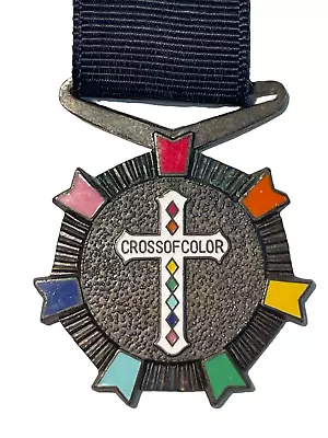 Order Of The Rainbow Masonic Girls Club Cross Of Color Award Medal And Ribbon • $22