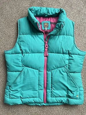 Vintage Tom Joule Joules Lifestyle Gilet Green Size 16 XL Polyester • $24.89