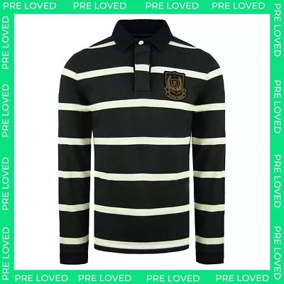 Eden Park Paris Premium Three Brown Mens Polo Top - Size M - Dirty Marks • £35.99