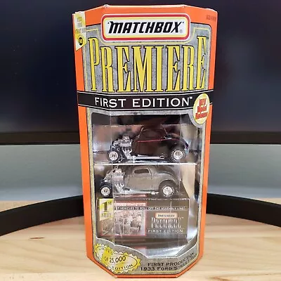 Matchbox Premiere 1933 Ford Street Rod 2-Car Set Limited Edition Diecast 1:64 • $9.95