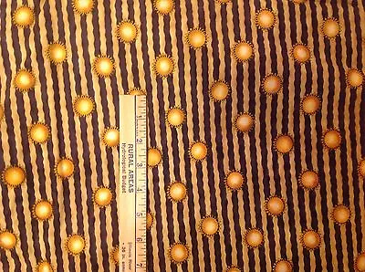 Debbie Mumm Striped With Suns Vintage Cotton Fabric By The Yard • $9.49