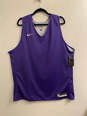 Nike NBA Men’s Size XXL (2XL) Purple Practice Dri Fit Jersey Warm Up Tank Shirt • $34.95